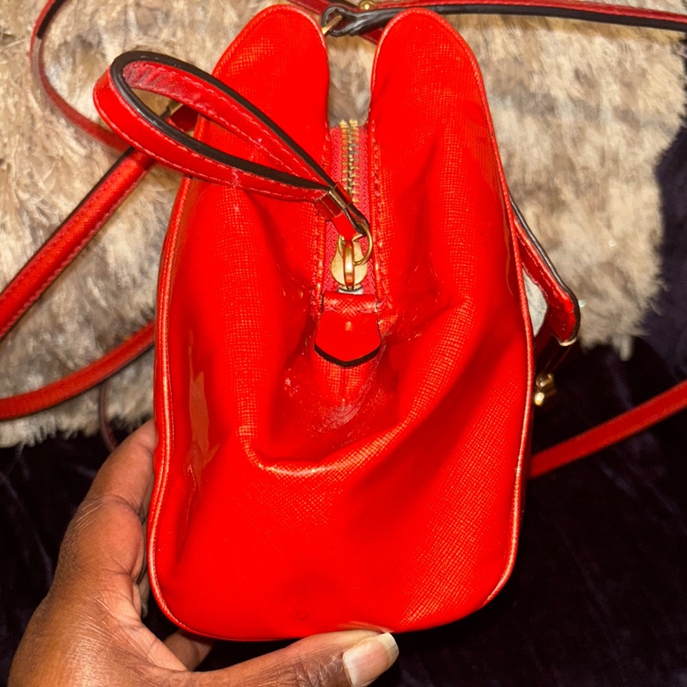 Vintage Coach Red Leather Satchel - Picture 5 of 11